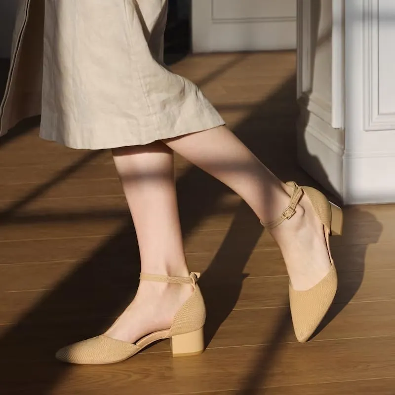 VIVAIA Galilea Pointed-Toe Block Heels Stress Free Elegant Block Heels