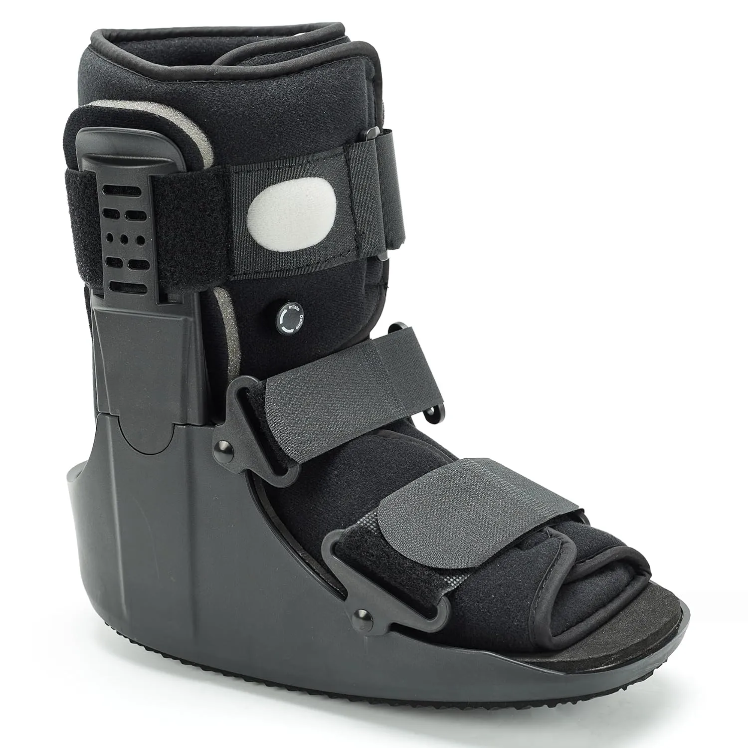 Walking Boot for Broken Foot & Injuries - Lightweight Medical Boot with Anti-Slip Sole, Adjustable Straps & Rigid Support for Ankle/Foot Recovery M