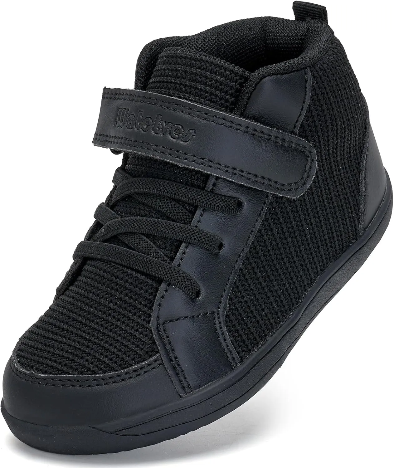 WateLves Toddler Little Kids Wide Barefoot Shoes Boys Girls Winter High Top Minimalist Sneakers Boots Walking Shoes for Indoor Outdoor | Naturally Splay | Flexible Fit