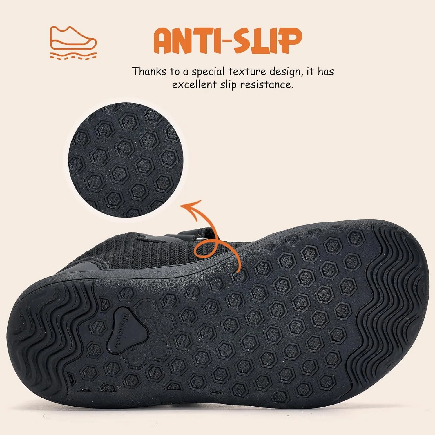 WateLves Toddler Little Kids Wide Barefoot Shoes Boys Girls Winter High Top Minimalist Sneakers Boots Walking Shoes for Indoor Outdoor | Naturally Splay | Flexible Fit