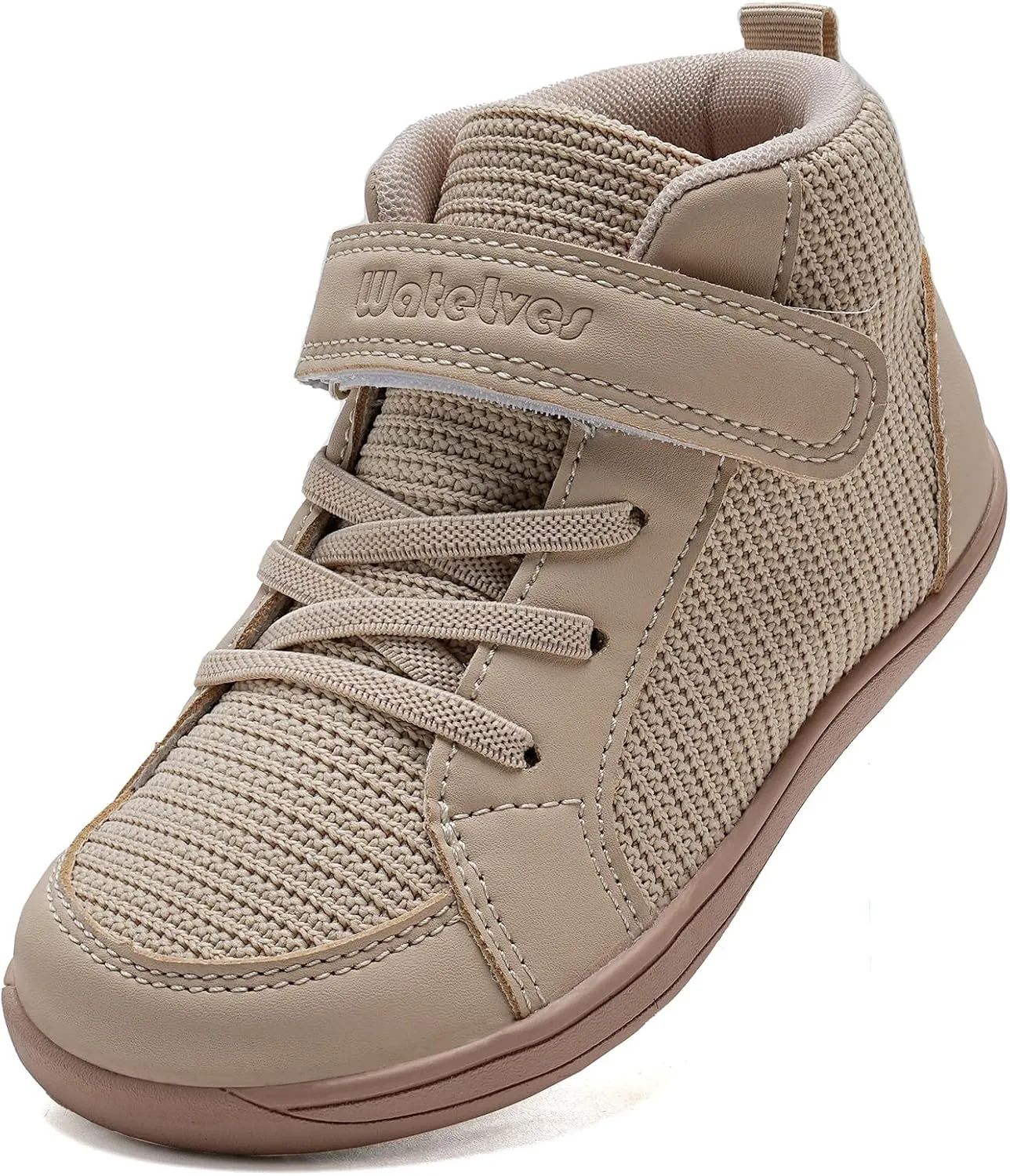 WateLves Toddler Little Kids Wide Barefoot Shoes Boys Girls Winter High Top Minimalist Sneakers Boots Walking Shoes for Indoor Outdoor | Naturally Splay | Flexible Fit