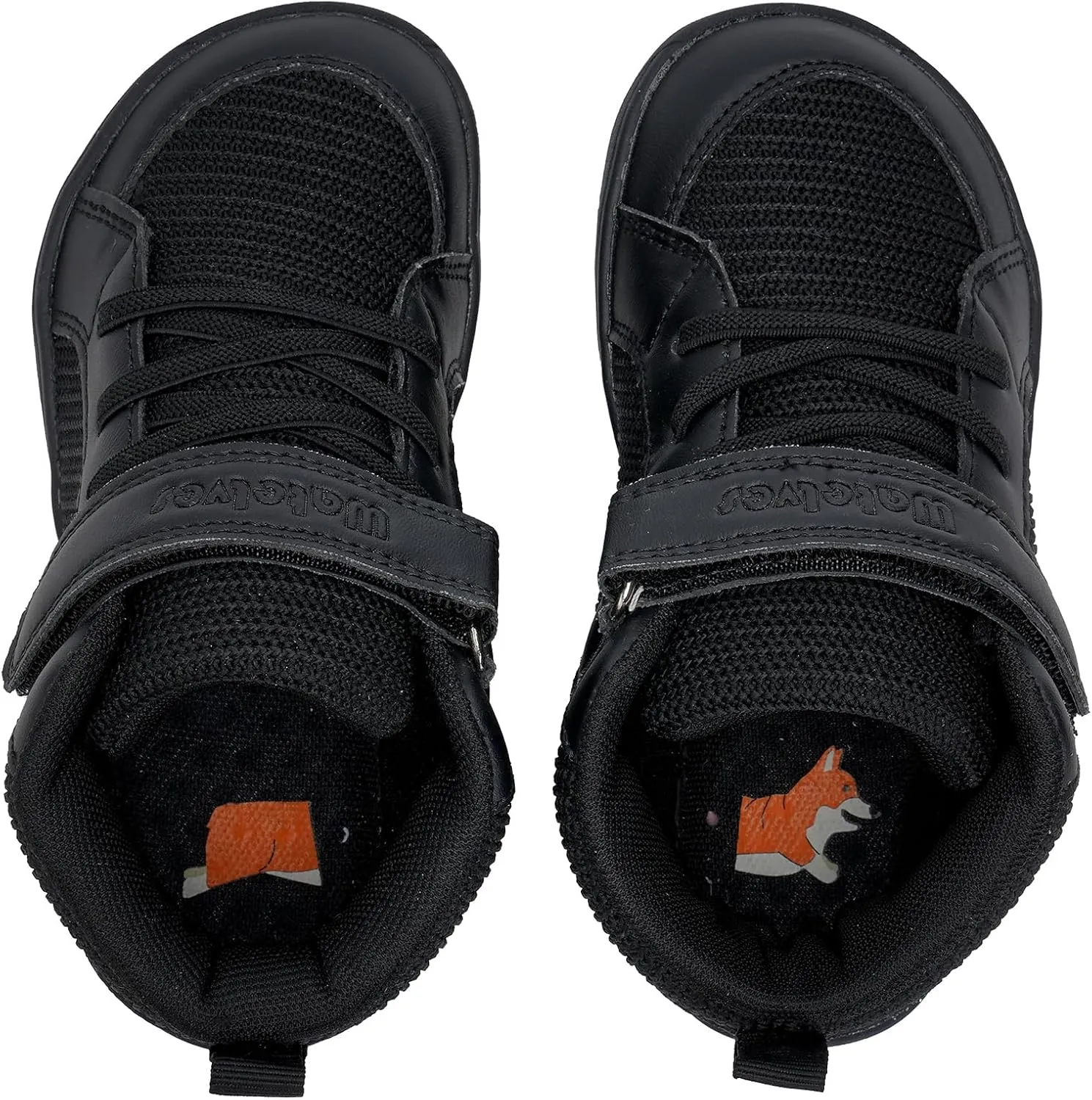 WateLves Toddler Little Kids Wide Barefoot Shoes Boys Girls Winter High Top Minimalist Sneakers Boots Walking Shoes for Indoor Outdoor | Naturally Splay | Flexible Fit
