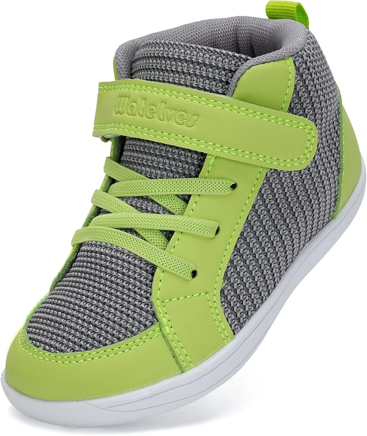 WateLves Toddler Little Kids Wide Barefoot Shoes Boys Girls Winter High Top Minimalist Sneakers Boots Walking Shoes for Indoor Outdoor | Naturally Splay | Flexible Fit