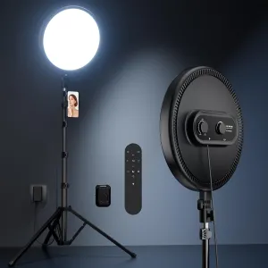 Weilisi Large Ring Light with 72" Tripod Stand, 6500K Full-Screen Selfie Ring Light for Live Stream, YouTube, TikTok, Video Recording, Photography, Ring Light Tripod for iPhone/Phone with Remote