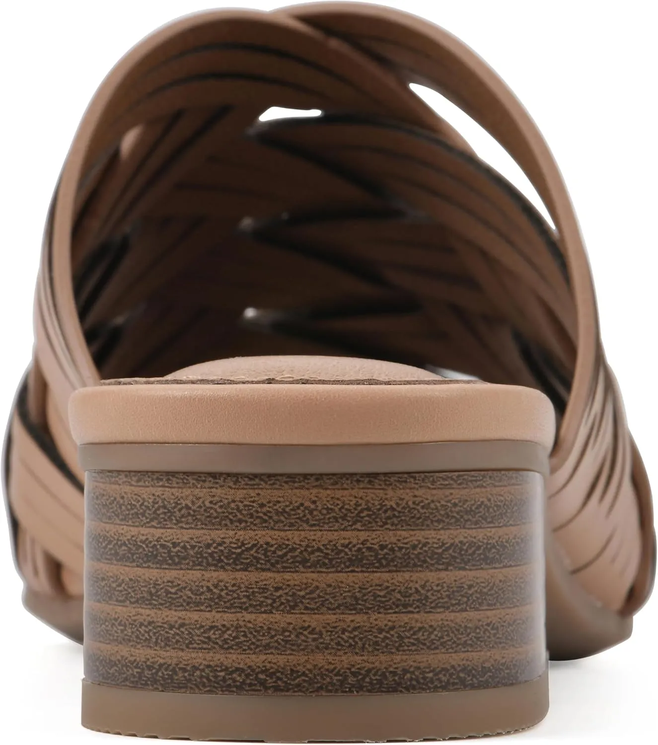 WHITE MOUNTAIN Women's Alluvia Low Block Heel Woven Sandal