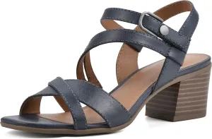 WHITE MOUNTAIN Women's Let Go Block Heel Sandal