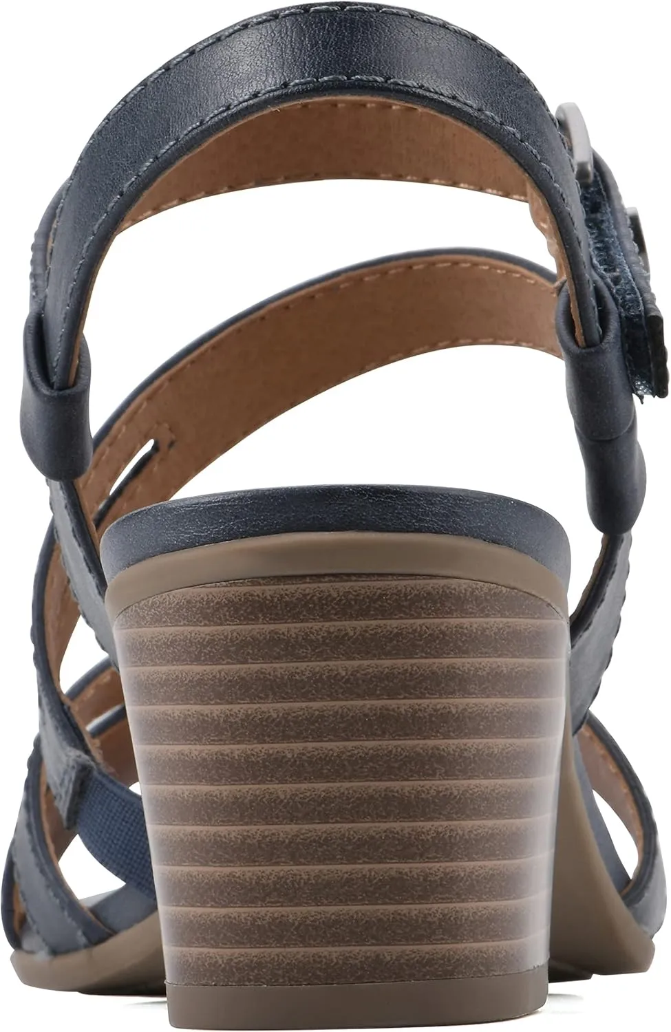 WHITE MOUNTAIN Women's Let Go Block Heel Sandal