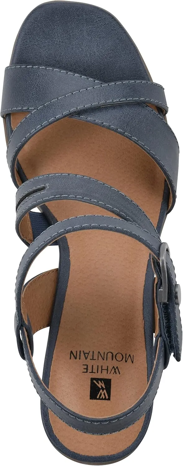 WHITE MOUNTAIN Women's Let Go Block Heel Sandal