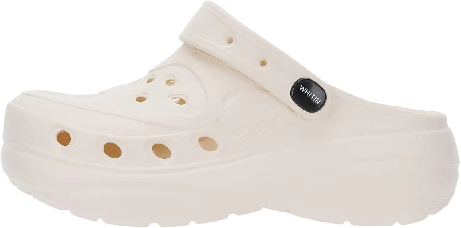 WHITIN Clogs for Women | Thick Sole Cushioned Garden Shoes