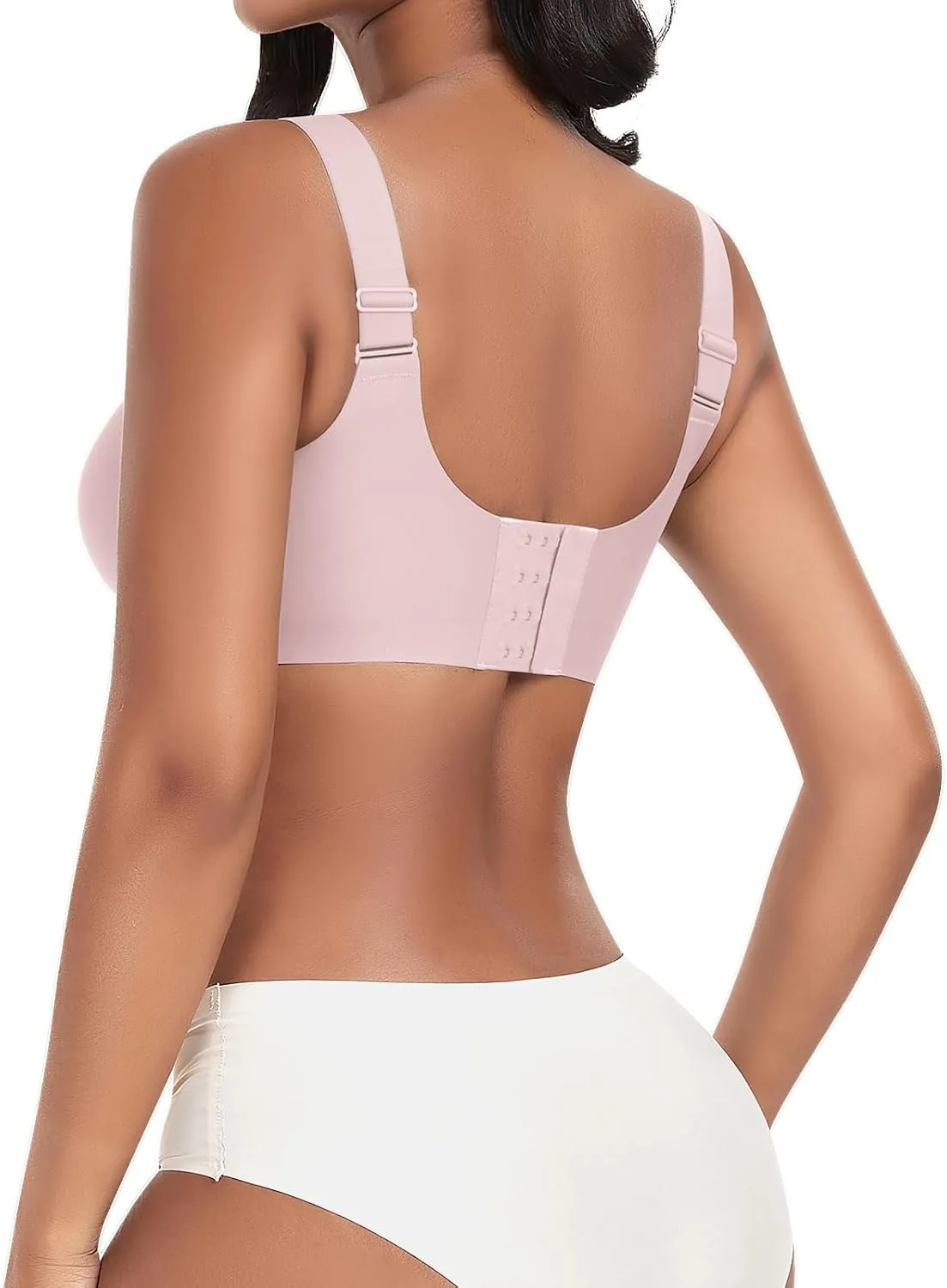 Wireless Bras for Women No Underwire Seamless Full Coverage Comfortable Everyday Bra with Medium Support