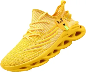 Women Running Shoes Slip On Sneakers Breathable Non-Slip Cushioned Sports Shoes for All-Day Comfort Walking Fitness Jogging with Lightweight EVA Elastic Sole
