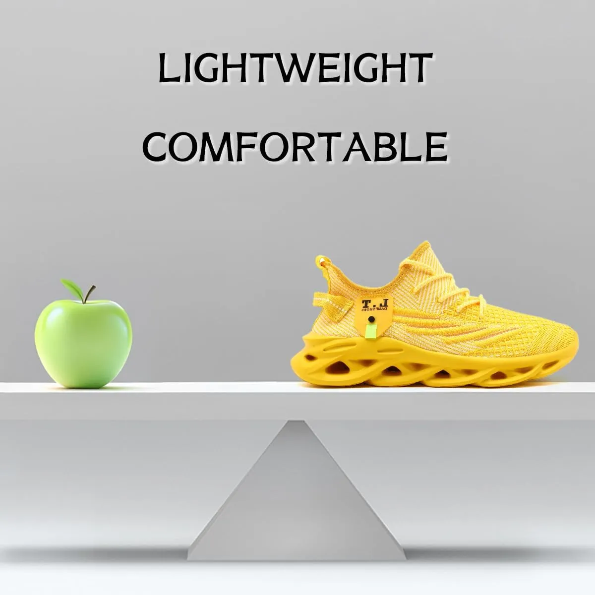 Women Running Shoes Slip On Sneakers Breathable Non-Slip Cushioned Sports Shoes for All-Day Comfort Walking Fitness Jogging with Lightweight EVA Elastic Sole