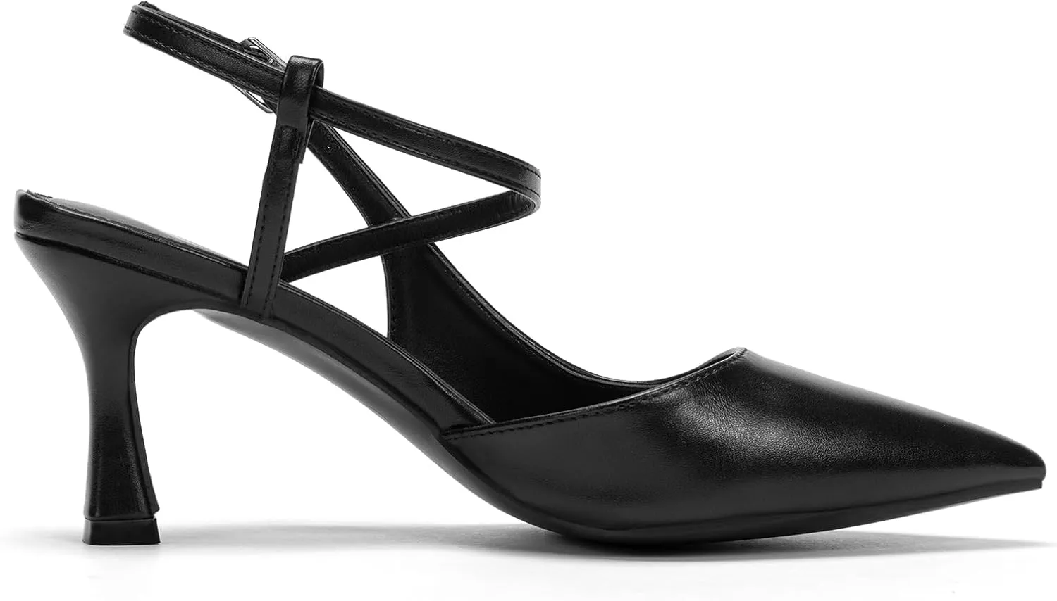 Women's Close Pointed Toe Strappy High Heels Stiletto Slingback Pumps Elegant D'Orsay Dress Wedding Party Shoes