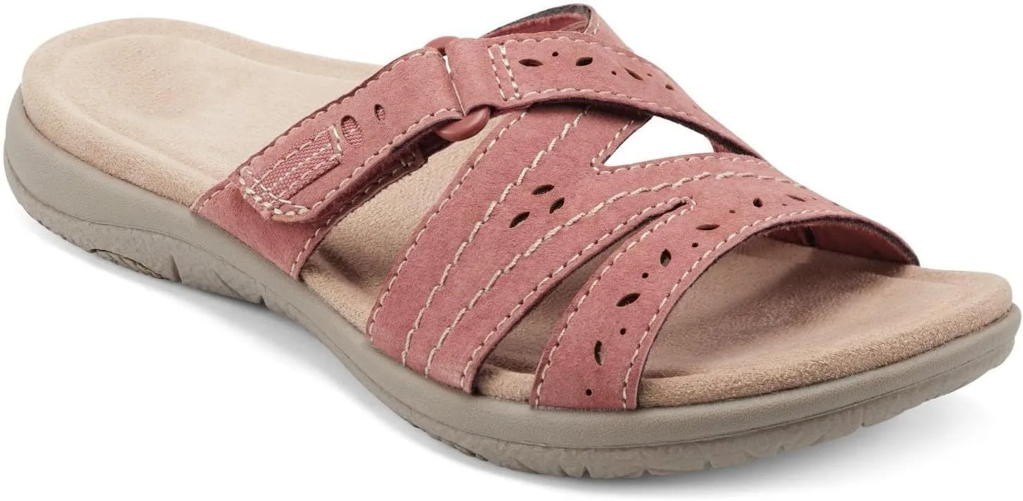 Womens Flat Sandals Summer Arch Support Orthopedic Sandals Comfort Plantar Fasciitis Soft Cushion Slippers With Adjustable Straps Breathable Slip on Slippers