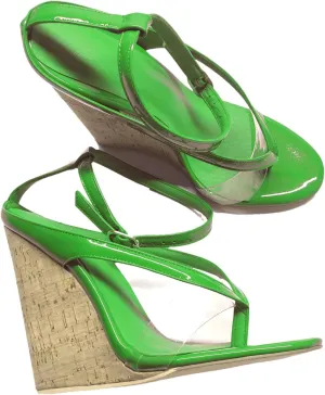 Women's Flip Flop Wedge Sandals, Red Black Summer Casual Heels