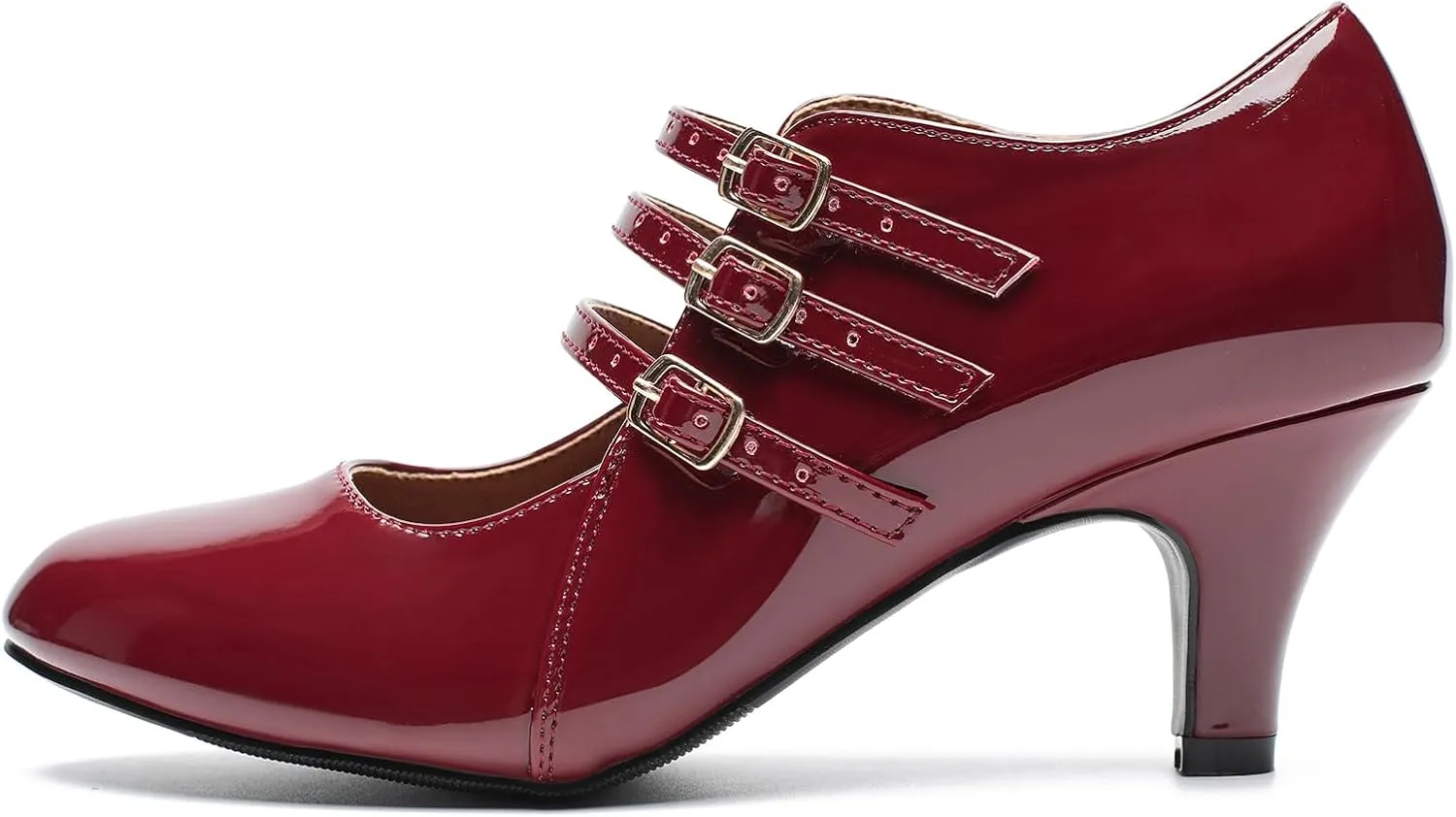 Women's Jessy Dress Mary Jane Shoes Round Toe Low Heels Wedding Office Work Pumps