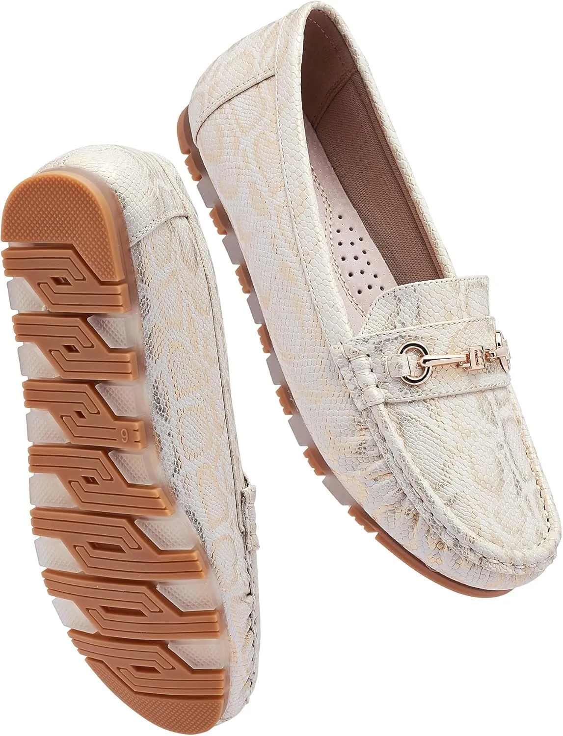 Women's Loafers Casual Slip on Flat Shoes Womens Penny Loafers Moccasions Comfort Dressy Work Shoes