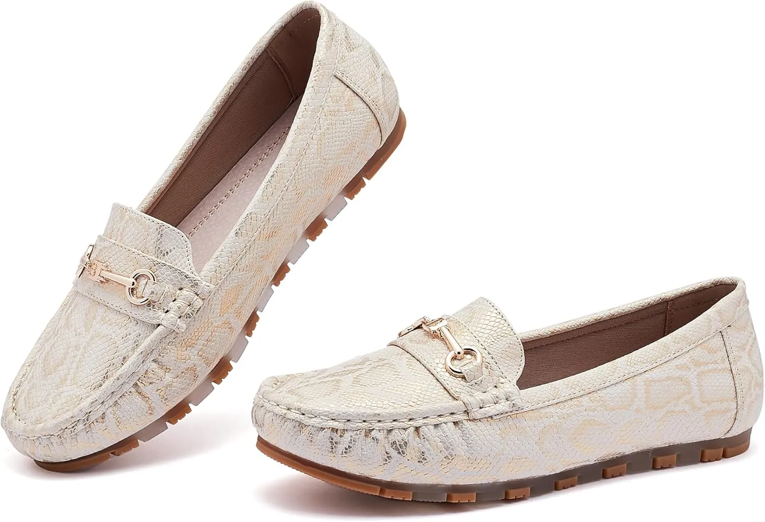 Women's Loafers Casual Slip on Flat Shoes Womens Penny Loafers Moccasions Comfort Dressy Work Shoes