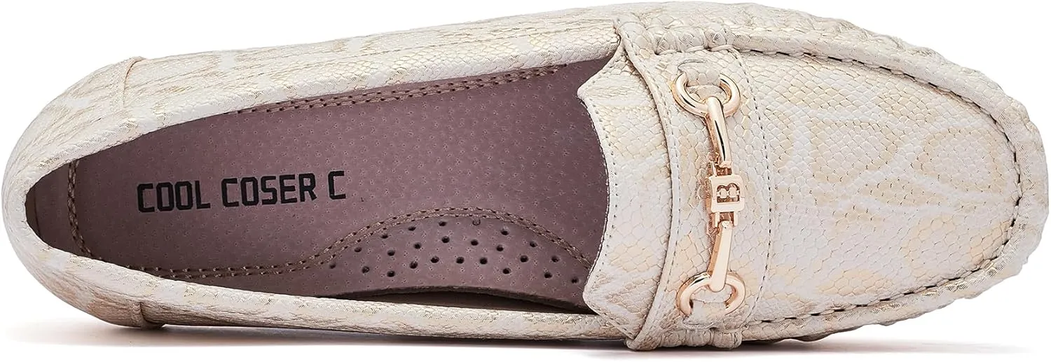 Women's Loafers Casual Slip on Flat Shoes Womens Penny Loafers Moccasions Comfort Dressy Work Shoes