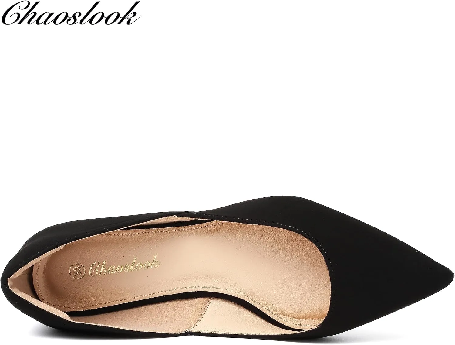 Womens Pointed Toe Black Ballet Flats Comfortable Casual Dress Flats for Women Elegant Memory Foam Flats with Party Wedding