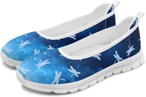 Womens Slip on Walking Shoes Stylish Floral Casual Loafers Lightweight Comfortable Ladies Soft Travel Footwear SizeUS 6-11