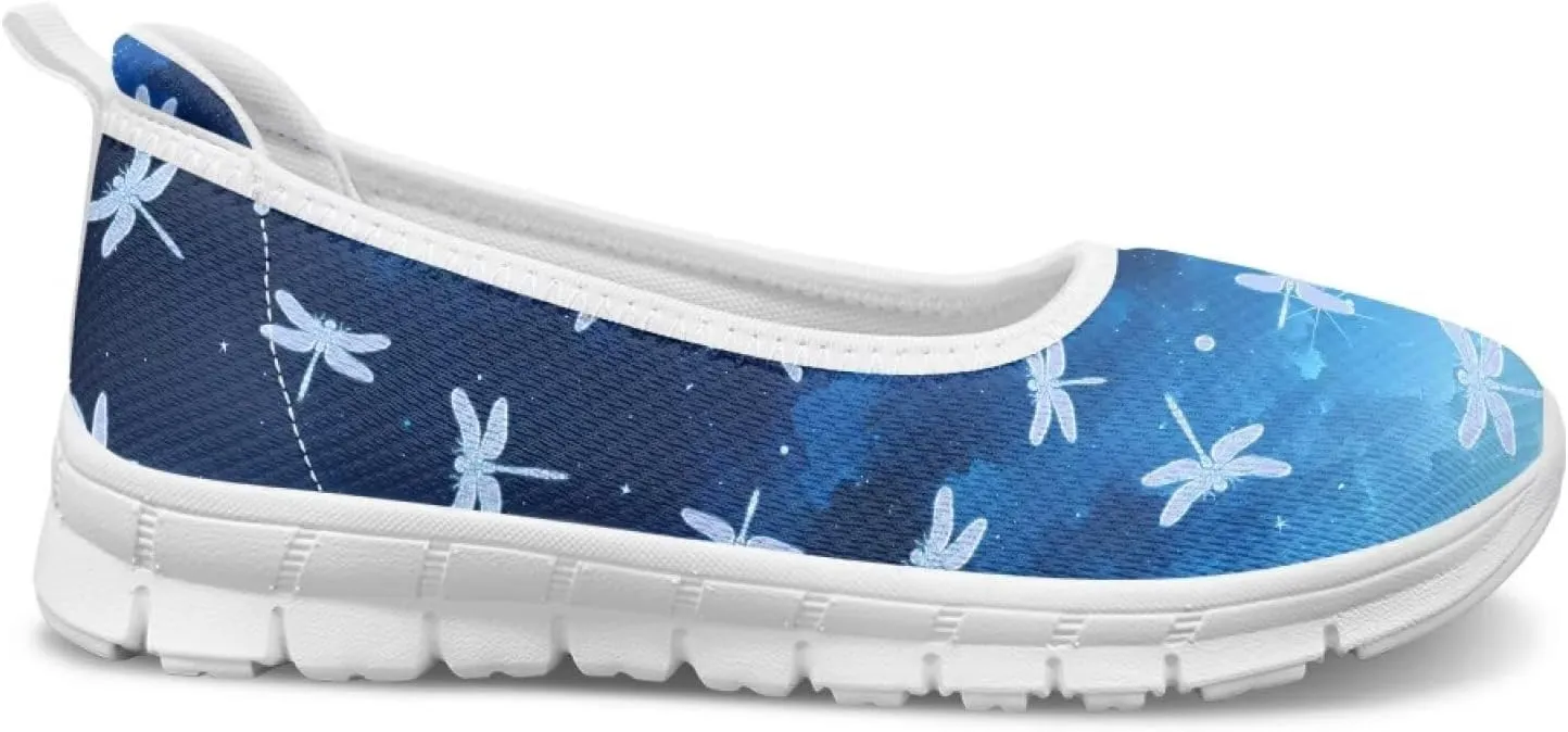 Womens Slip on Walking Shoes Stylish Floral Casual Loafers Lightweight Comfortable Ladies Soft Travel Footwear SizeUS 6-11