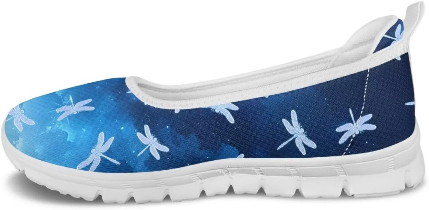Womens Slip on Walking Shoes Stylish Floral Casual Loafers Lightweight Comfortable Ladies Soft Travel Footwear SizeUS 6-11