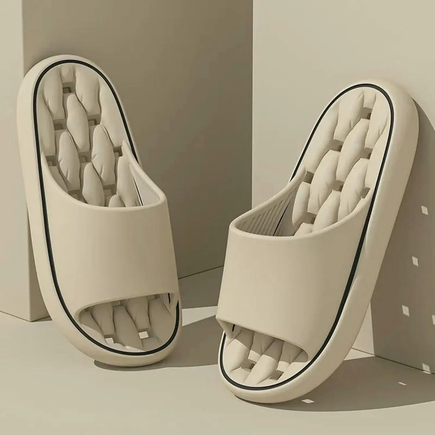 Women'S Summer Anti-Slip Flip Flop/Slides Mute House Shoes For Bathroom Home Indoor Shower Outdoor
