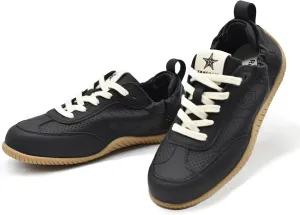 Women’s Traveling Walking Shoes Lightweight Non-Slip Slip-On Breathable Flexible Barefoot Leather Handmade Fashion Sneakers