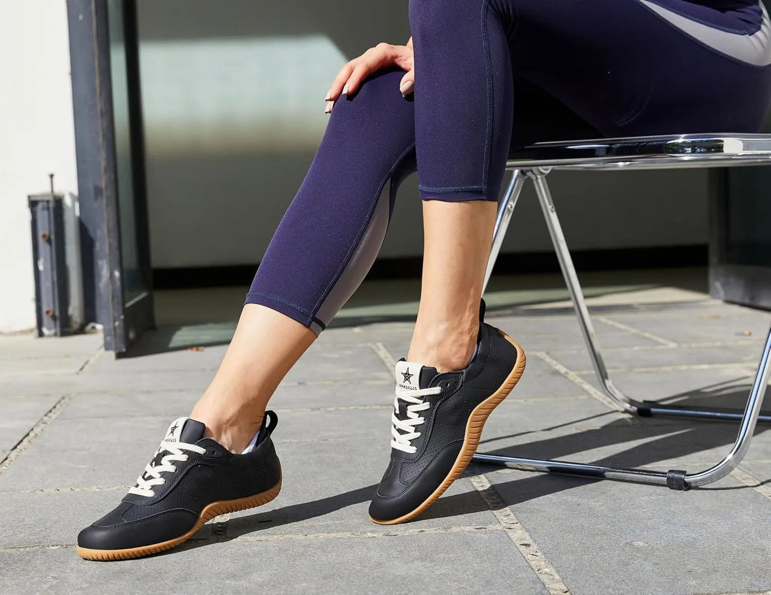 Women’s Traveling Walking Shoes Lightweight Non-Slip Slip-On Breathable Flexible Barefoot Leather Handmade Fashion Sneakers