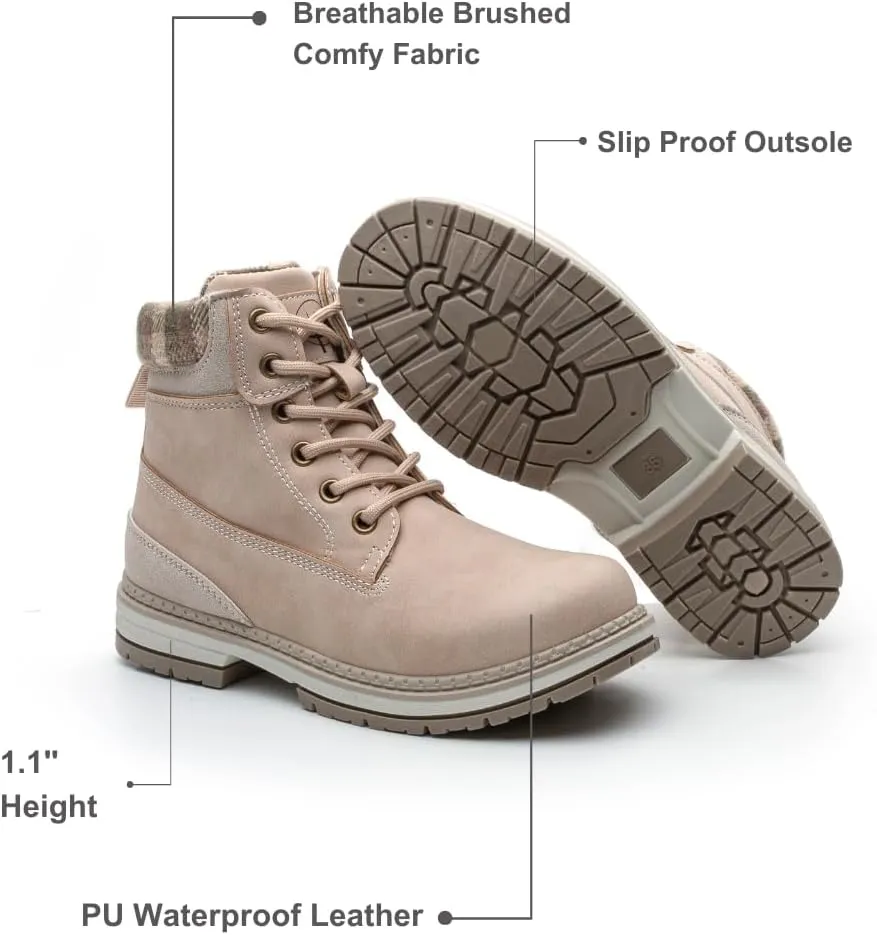 Women's Waterproof Work Boots - Lightweight Winter Snow Boots for Hiking, Outdoor Trekking & Backpacking (Comfortable Ankle Support)
