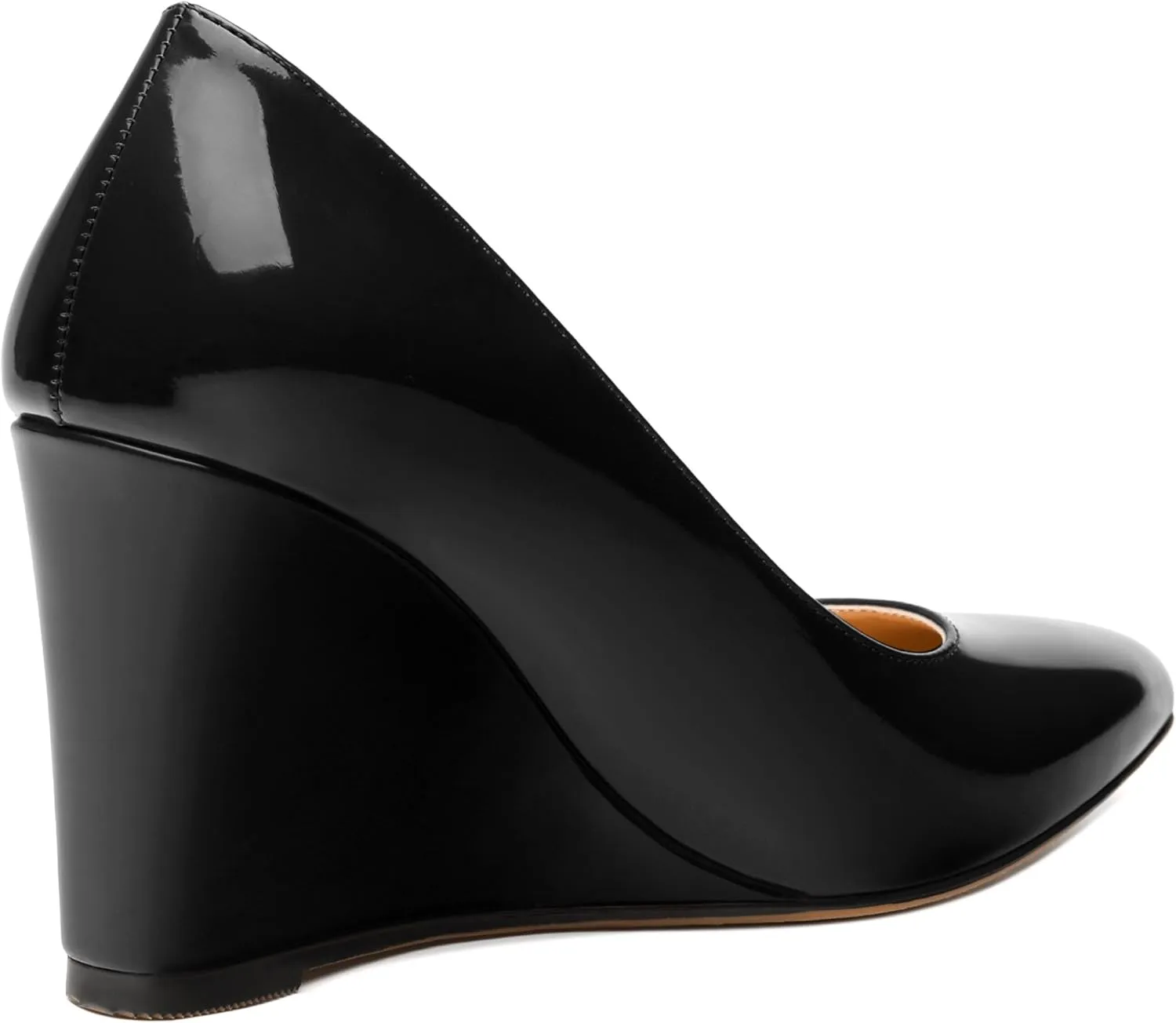 Womens Wedge Heel Pumps Shoes, Pointed Toe High Heel Dress Shoes for Women 3.3"