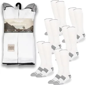 Wrangler Ryder Western Cowboy Boot Socks for Men - Over Calf, Cushioned Sole, Moisture-Wicking, Durable Design