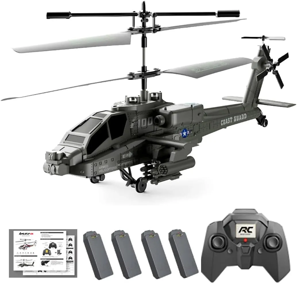 XK1 Mini RC Helicopter, 2.4GHz 3.5CH Drone Helicopter, Remote Control Aircraft Model with Hold Flying for Adult