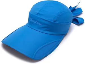 YEKEYI Wide Brim Sunhat Summer UPF 50  Sun Protection Outdoor Hat Baseball Cap Sports Hats with Retractable Visor