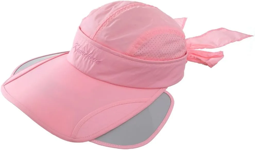YEKEYI Wide Brim Sunhat Summer UPF 50  Sun Protection Outdoor Hat Baseball Cap Sports Hats with Retractable Visor
