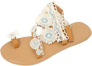 Yoga Mat Comfortable Flat Sandal for Women Comfortable Dressy Orthopedic Shoes Soft Soled Sandals for Women