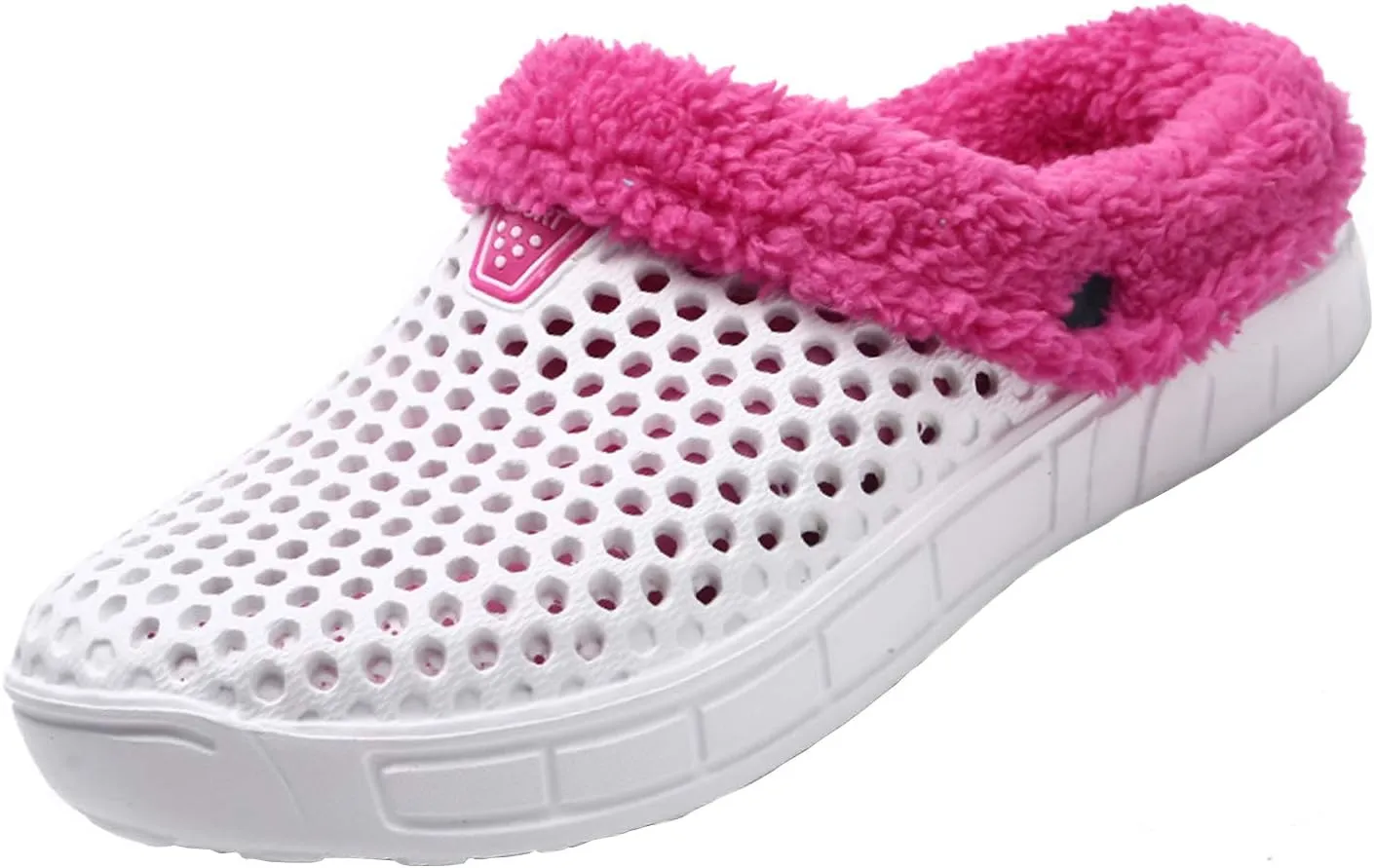 YUKTOPA Unisex Garden Clogs House Slippers Fur Lined Winter Breathable Walking Garden Shoes Warm Non-Slip Mule Footwear