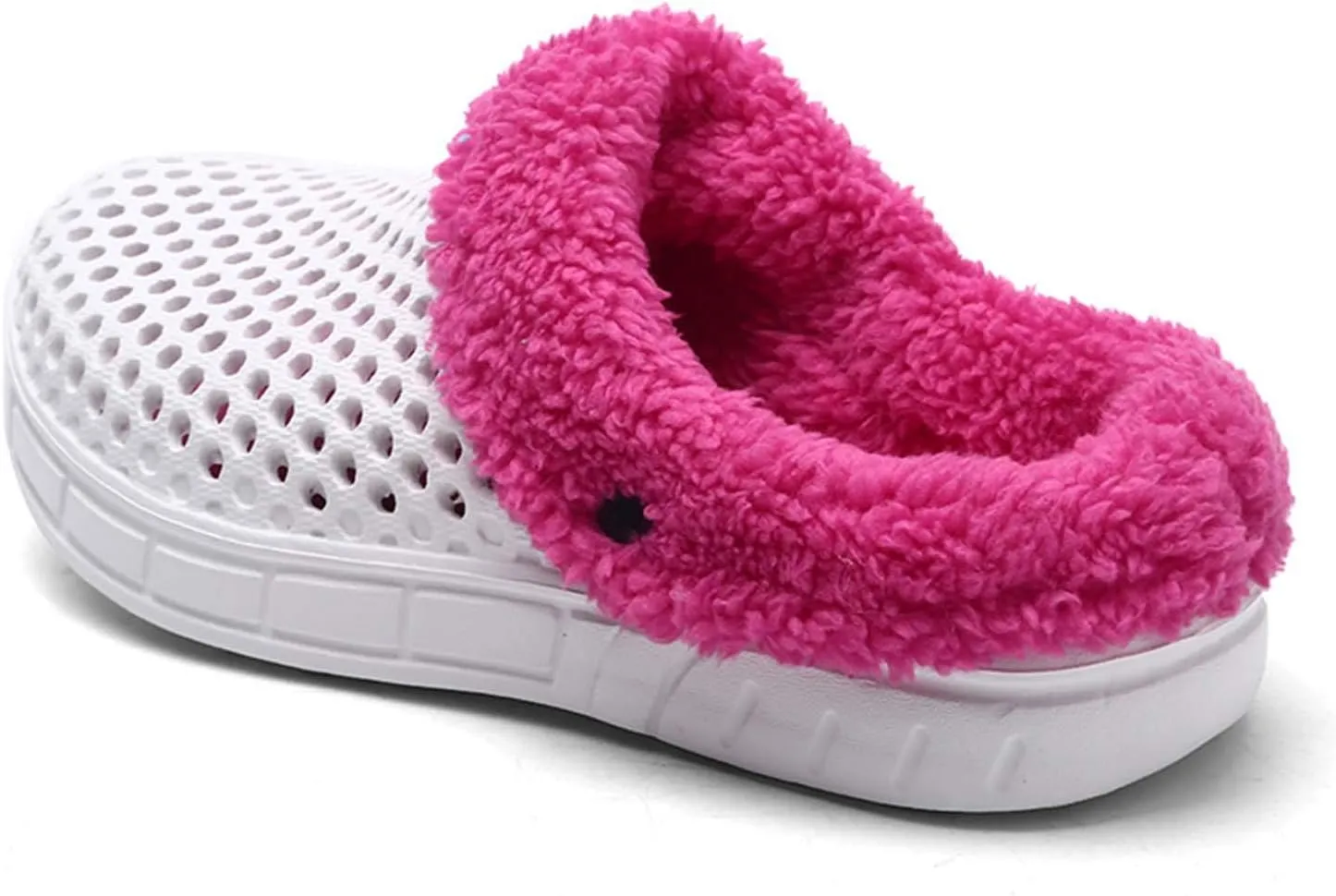 YUKTOPA Unisex Garden Clogs House Slippers Fur Lined Winter Breathable Walking Garden Shoes Warm Non-Slip Mule Footwear