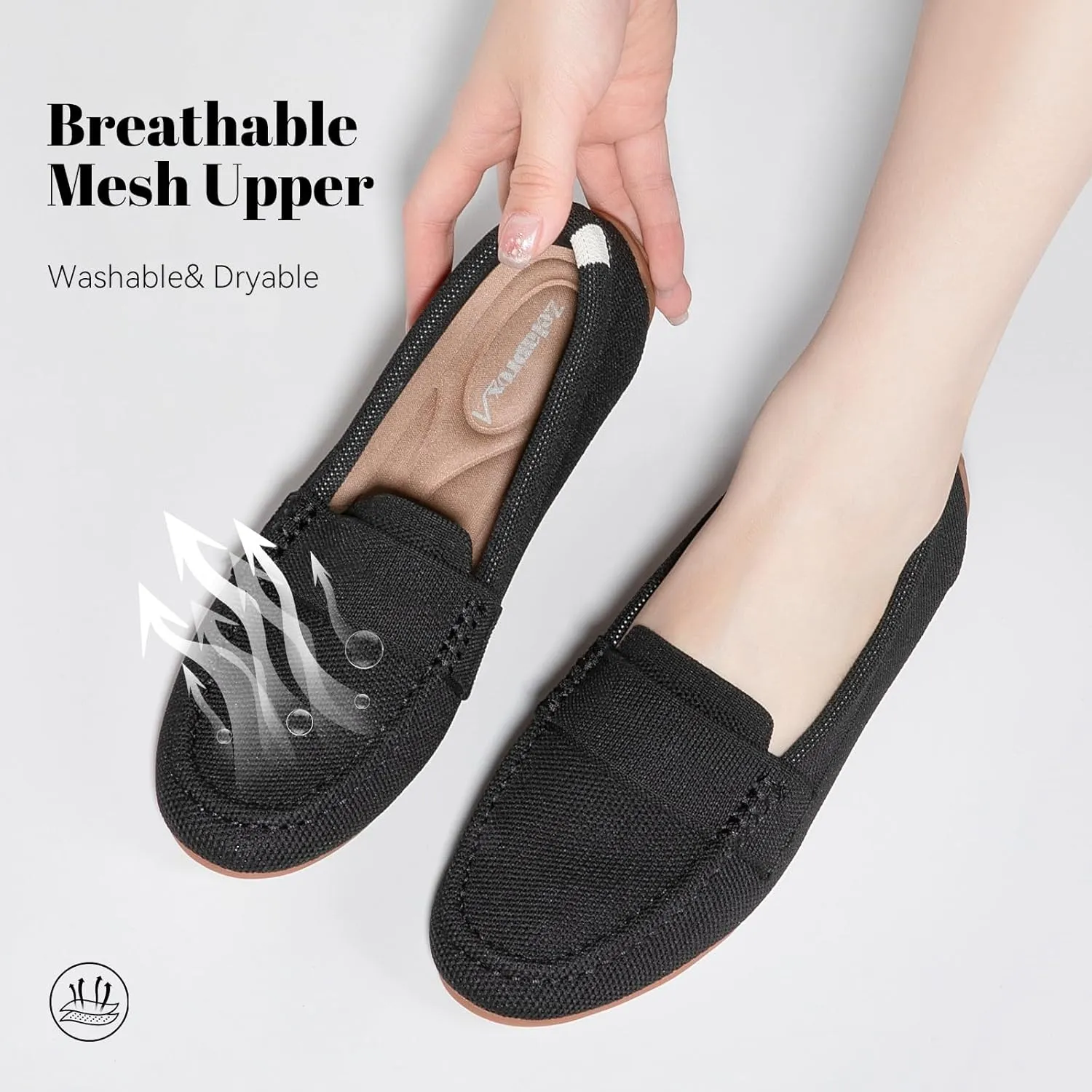 Zelaprox Loafer Shoes for Women Comfortable Women's Loafer Shoes Flat Shoes
