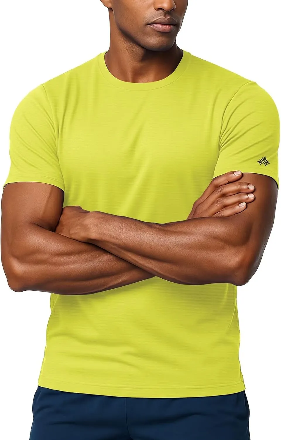 Zengjo Mens Running Shirts Quick Dry Lightweight Moisture Wicking Short Sleeve Gym Workout Athletic Tee